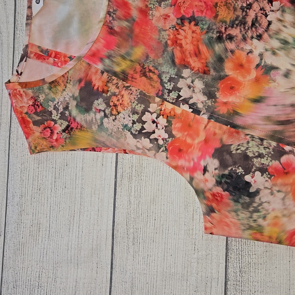 Athleta Refined Zephyr Tank & Brooklyn Printed Shorts Floral Print Set - Picture 5 of 16